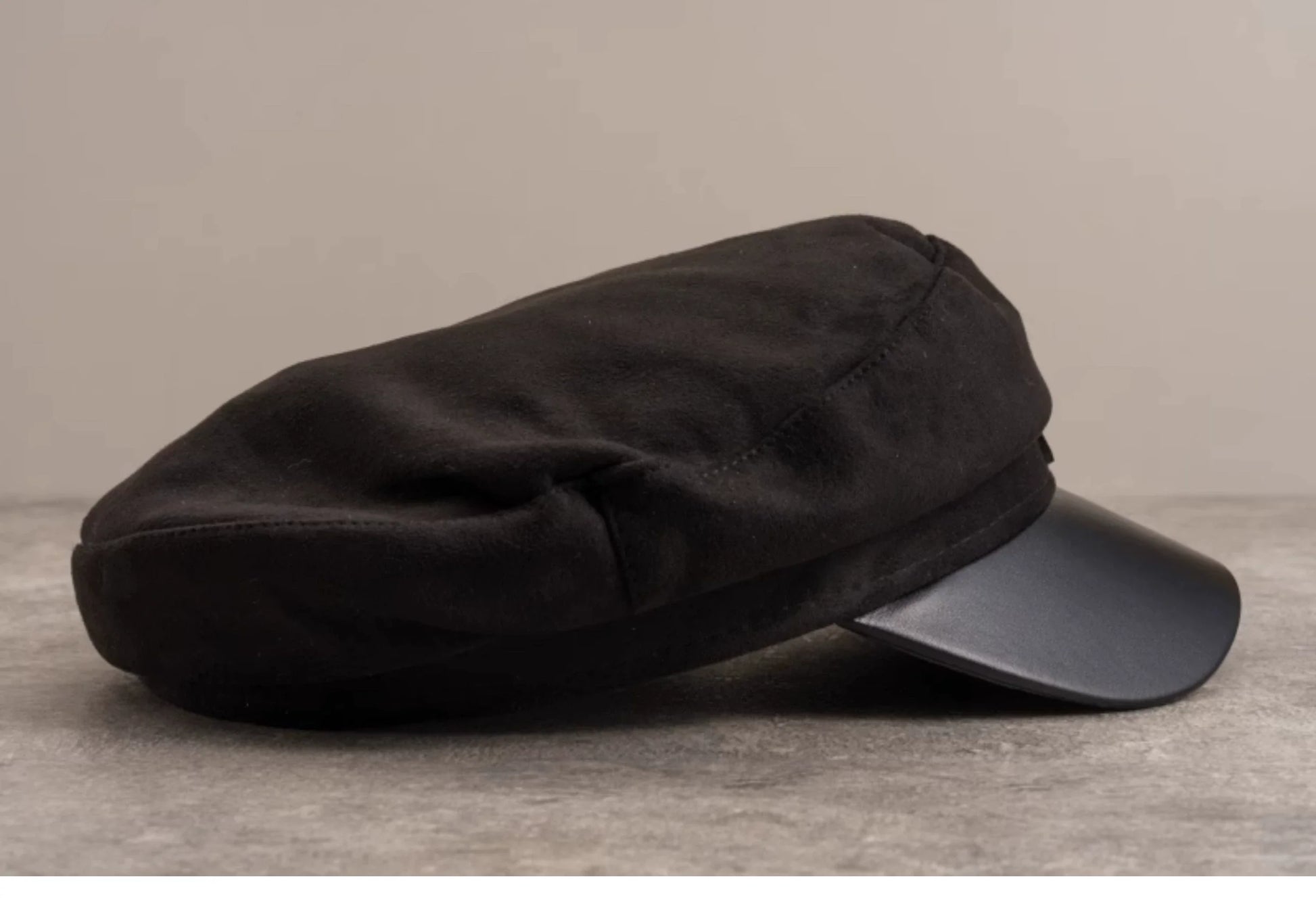 Strange Sugar - Gothic Lolita Hat Leather Buckle Lolita Newsboy Hat