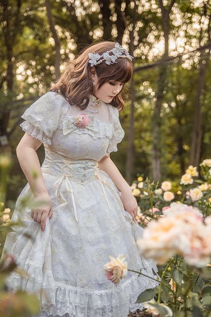 NanShengGe - Plus Size Lolita Lace Corset