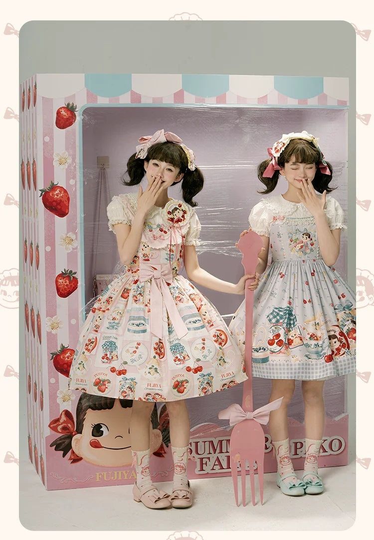 Summer Fairy - IP Collab Kawaii Lolita JSK Shirt Candy Box Hat