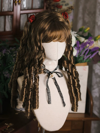 Mabuxi - Retro Lolita Wig Elegant Roman Curls Gorgeous Court Wigs