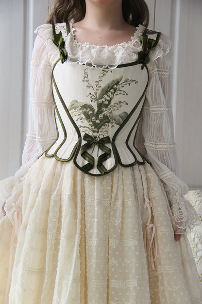 Miss Point - Retro Lolita Lace Long Sleeve Blouse