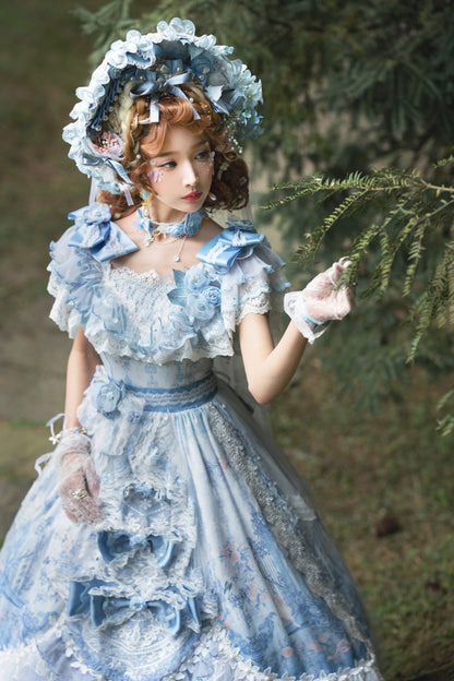 Garden Cat - Flower Wedding Lolita JSK Dress