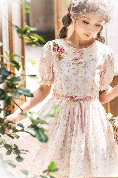 Miss Point - Customized Elegant Lolita OP Dress Cute Daily Girl Short Lolita Dress