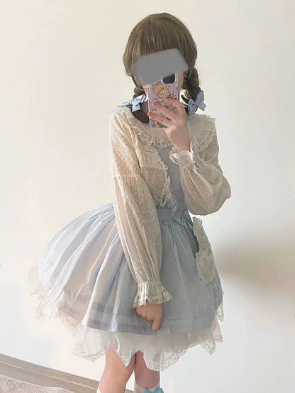 MIST - Tianmi - Sweet Lolita Blouse Long Sleeve Doll Collar Thin Shirt