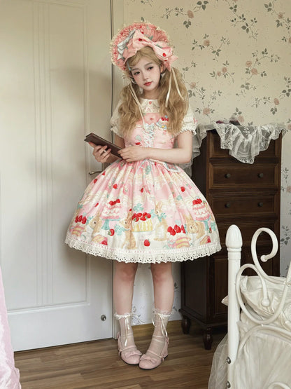 Dark Star Island - Honey Bunny Cake - Sweet Lolita JSK/OP/Strap SK/Shirt