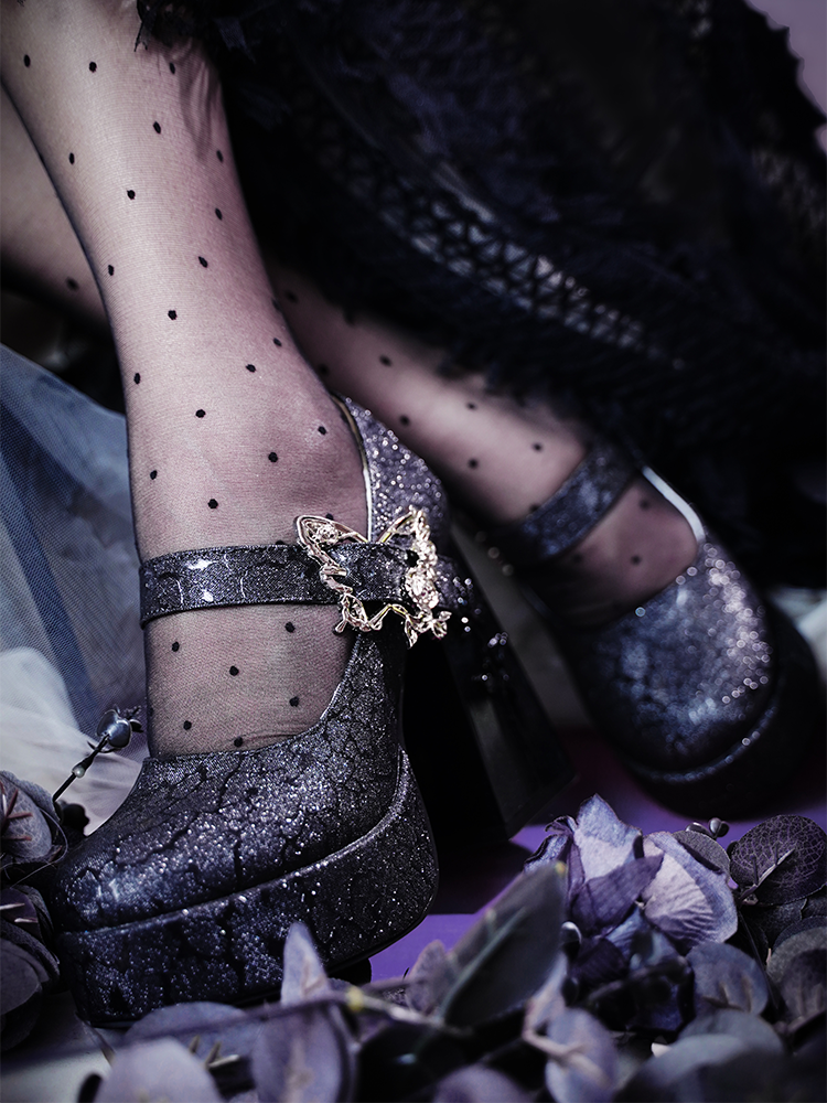 Dreamland - The cycle of all things - Lolita High Platform Shoes with Elegant Butterfly Buckle