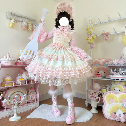 Hanguliang - Star Love Song - Wedding Sweet Lolita JSK Suit Doll-like Dress