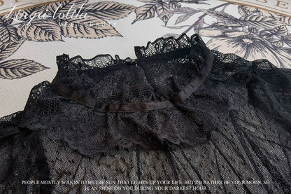 Lingxi Lolita - Bone island Gothic Lolita Corset Goth Blouse Skirt Set