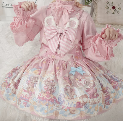 MIST - First Snow - Sweet Lolita Sweater Winter Puff Sleeve Knitting Innerwear