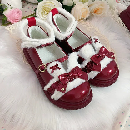 Fairy Godmother - Winter Girly Lolita Shoes Lolita Ankle Strap Shoes