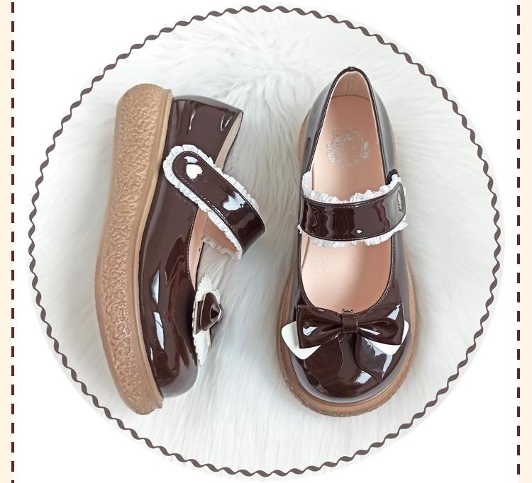 Lixing Luo - Cute Milkmaid Round Toe Multicolor Lolita Shoes