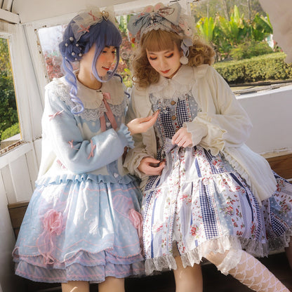 MIST - Beating Heart - Sweet Lolita Thick Sweater Coat Puff Sleeve