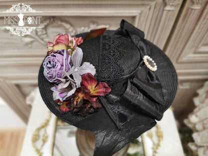 Miss Point - Woody Rose - Elegant Flower Lolita Hat