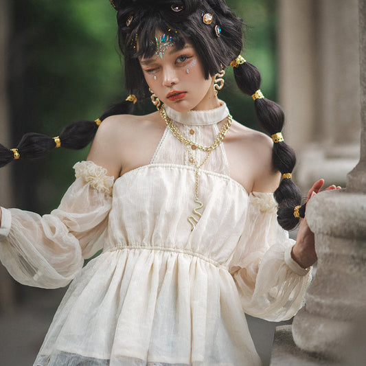 Miss Point - Dusk Bester - Egyptian Lolita Halter Attached Sleeve Blouse