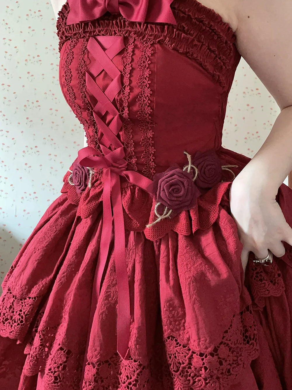 Miss Point - Forest Waltz - Cotton Lolita Camisole Embroidered Cami Top