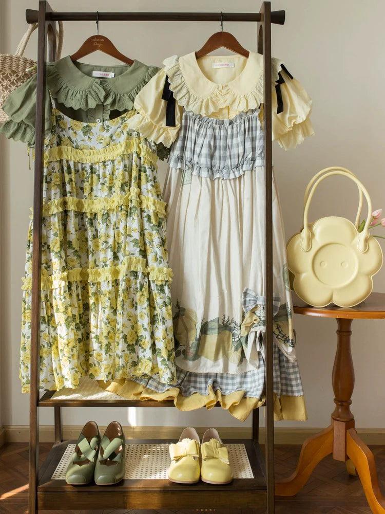 MIST - Cotton Kawaii Lolita Blouse, Short Sleeve