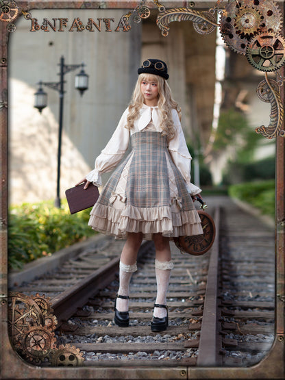 Infanta - Memoirs of Backlight - Elegant Plaid Lolita JSK Dress