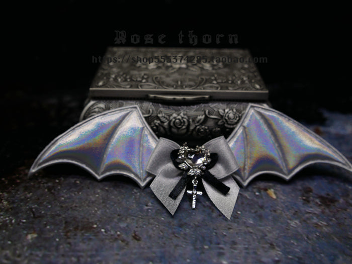 Rose Thorn - Multicolors Gothic Lolita Little Bat Brooch Hairpin