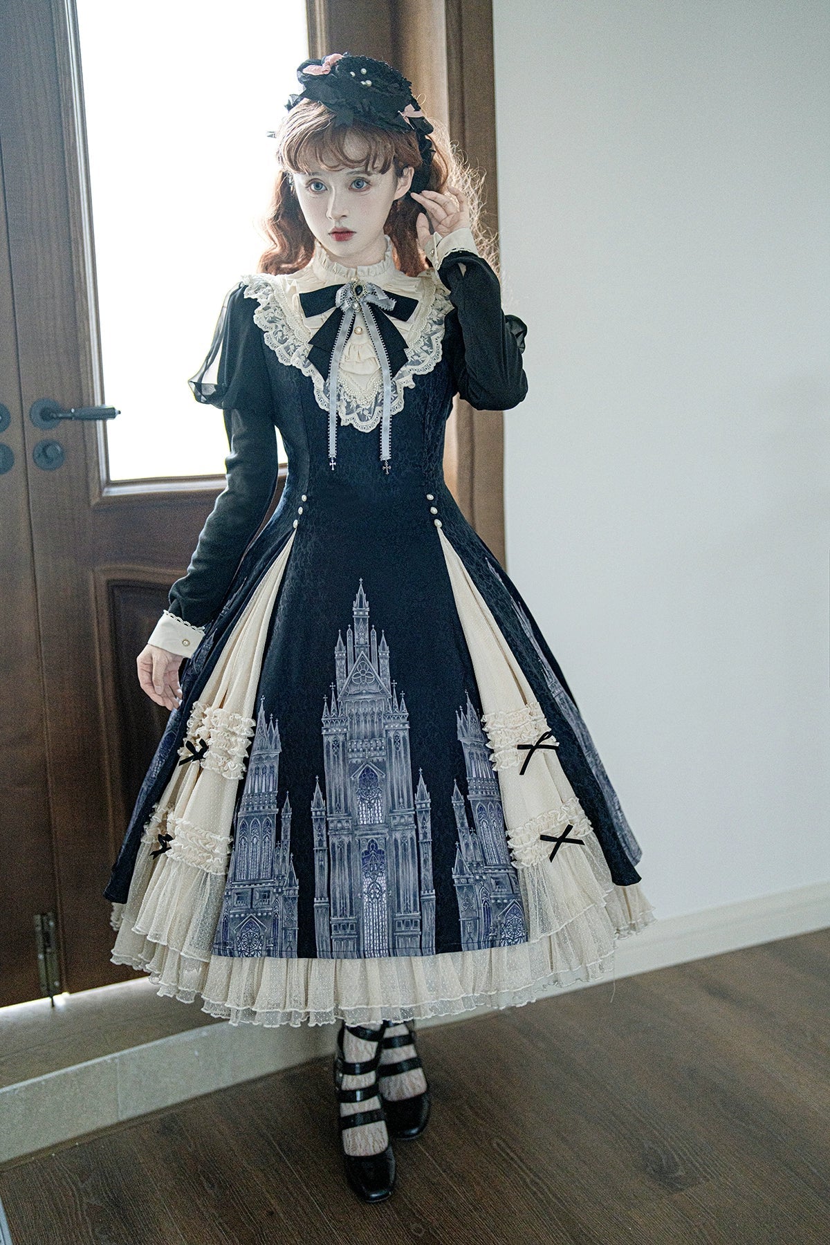 Letters from Unknown Star - Church Bell - Elegant Lolita OP Dress Long Sleeve Spring Autumn