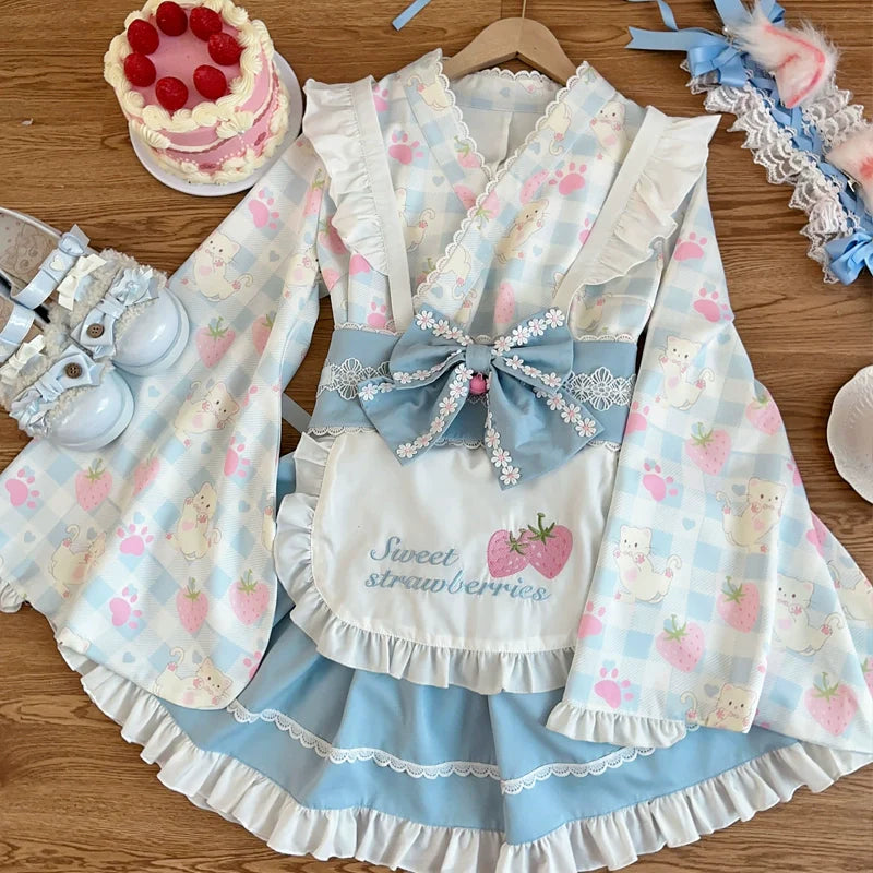 Hanguliang - Han Lolita OP Dress Japanese Style Dress for Summer Wear