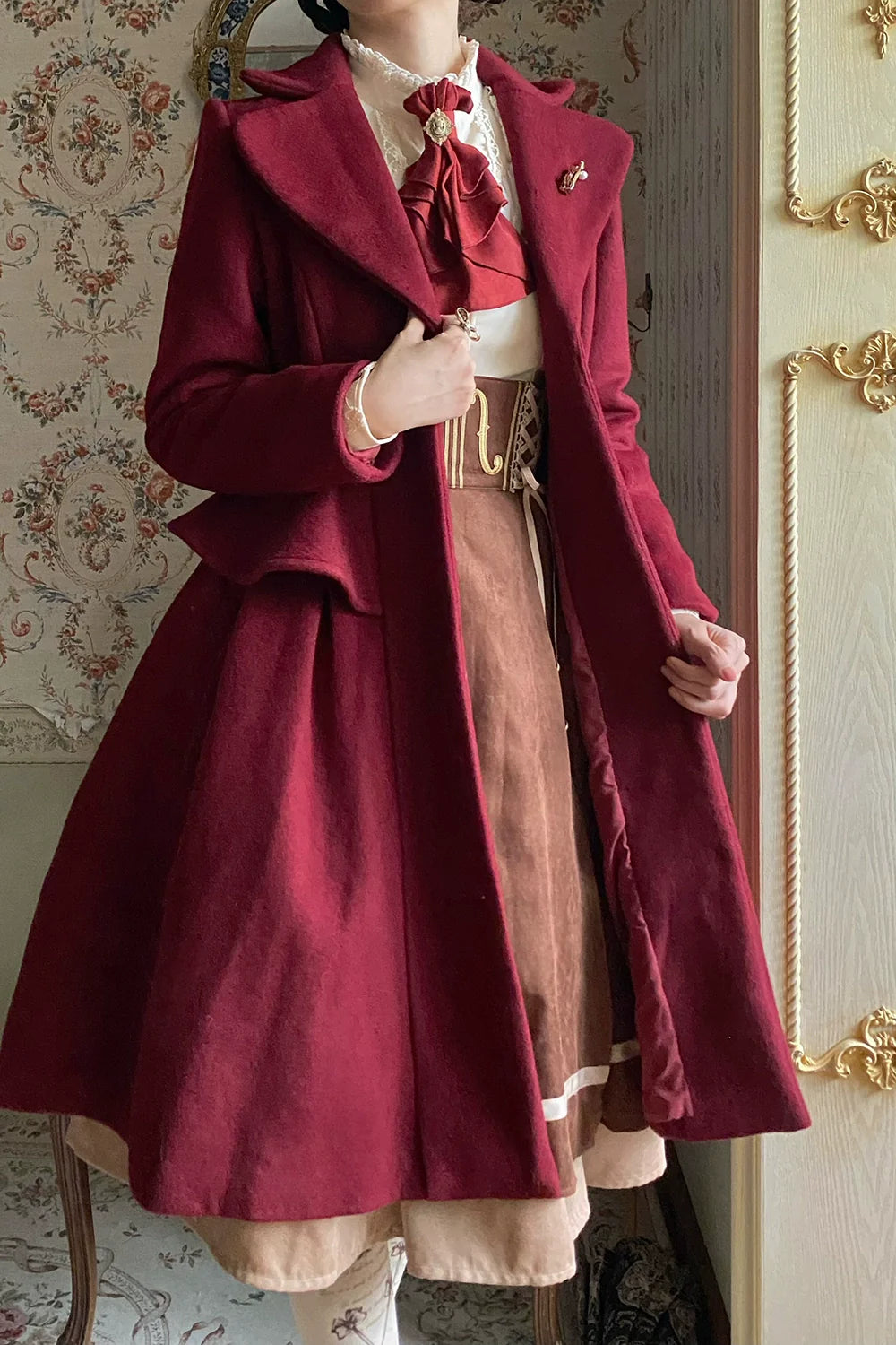 Miss Point - Golden Movement - Elegant Lolita Fishbone Skirt Customized