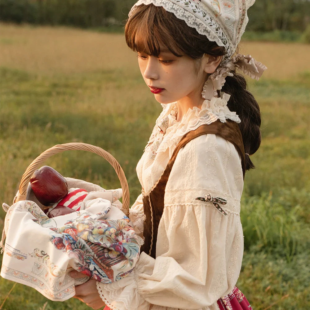 Miss Point - Rich Hymn - Lolita Bavarian Cotton Embroidered Blouse