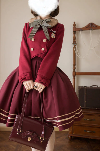 LeMiroir - Winter Solstice - Elegant Lolita Winter Short Coat & SK