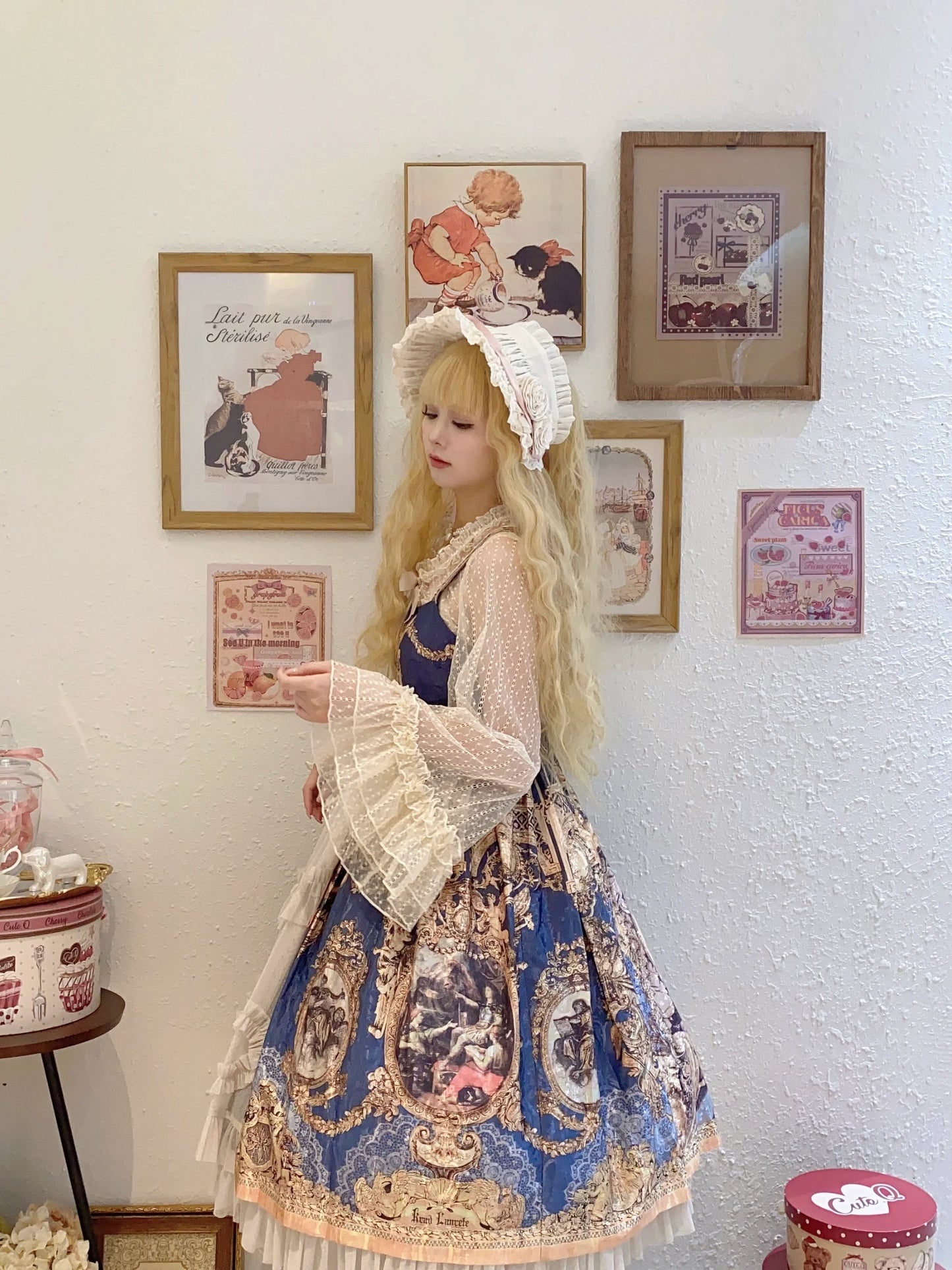 Magic Tea Party - Flower - Classic Lolita Tulle Cardigan with Princess-Sleeves