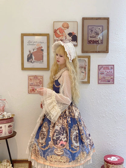 Magic Tea Party - Flower - Classic Lolita Tulle Cardigan with Princess-Sleeves