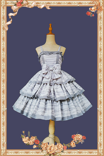 Infanta - Cloth Cat - Kawaii Lolita JSK Multi-Color Tiered Ruffles Dress