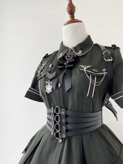 Your Highness - Evil Python 2.0 - Military Lolita Gothic OP Dress