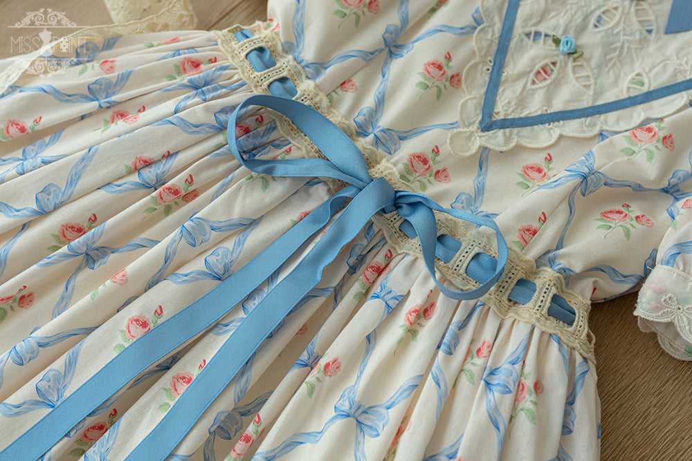 Miss Point - Happy Summer Elegant Lolita Floral OP Dress