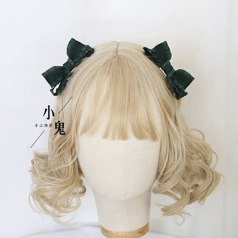 Xiaogui - Cute Lolita Headwear Ponytail Hairclips Daily Lolita Accessories