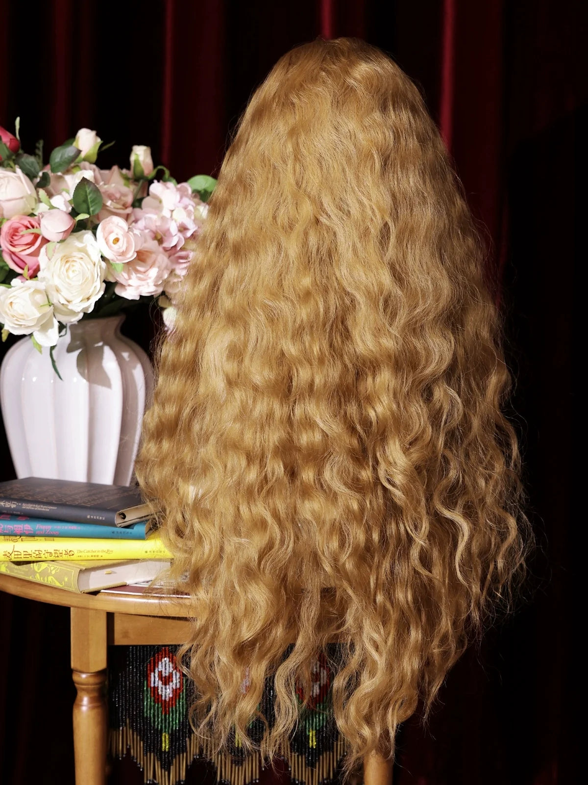 Mabuxi - Princess Diary - Golden Brown Lolita Wig Sheep Curls Long Romantic Wig