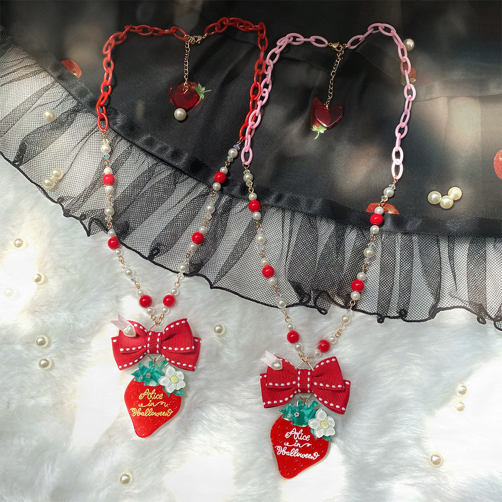 Halloween Alice - Lolita Strawberry Accessory Set