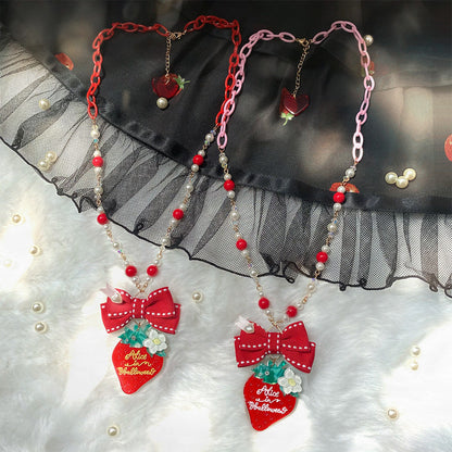 Halloween Alice - Lolita Strawberry Accessory Set