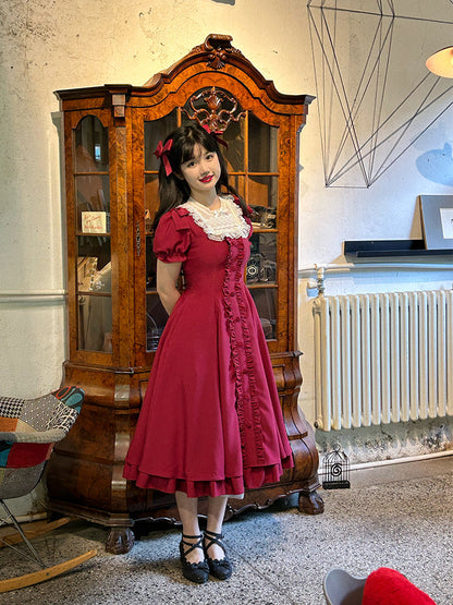 Sweet Wood - Long Vesion Elegant and Vintage Lolita OP