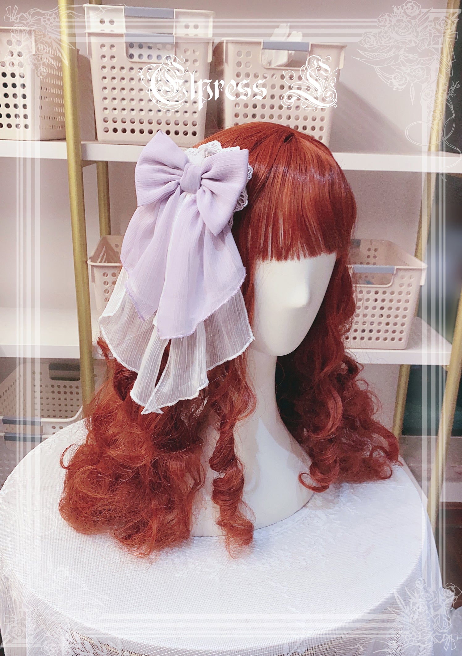 Elpress L - 3D Flower Lolita Hairband Cuff Brooch Multicolors