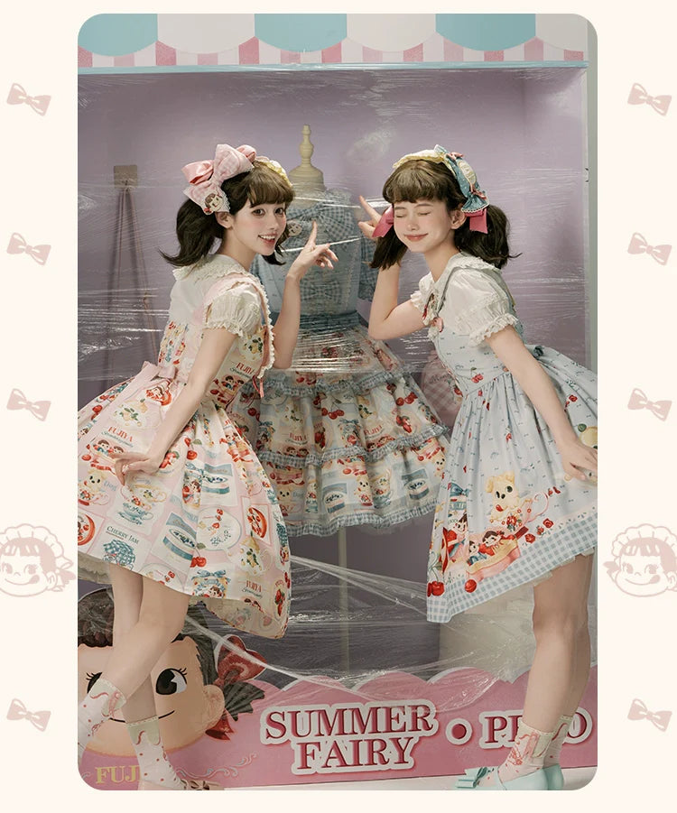Summer Fairy - IP Collab Kawaii Lolita JSK Shirt Candy Box Hat