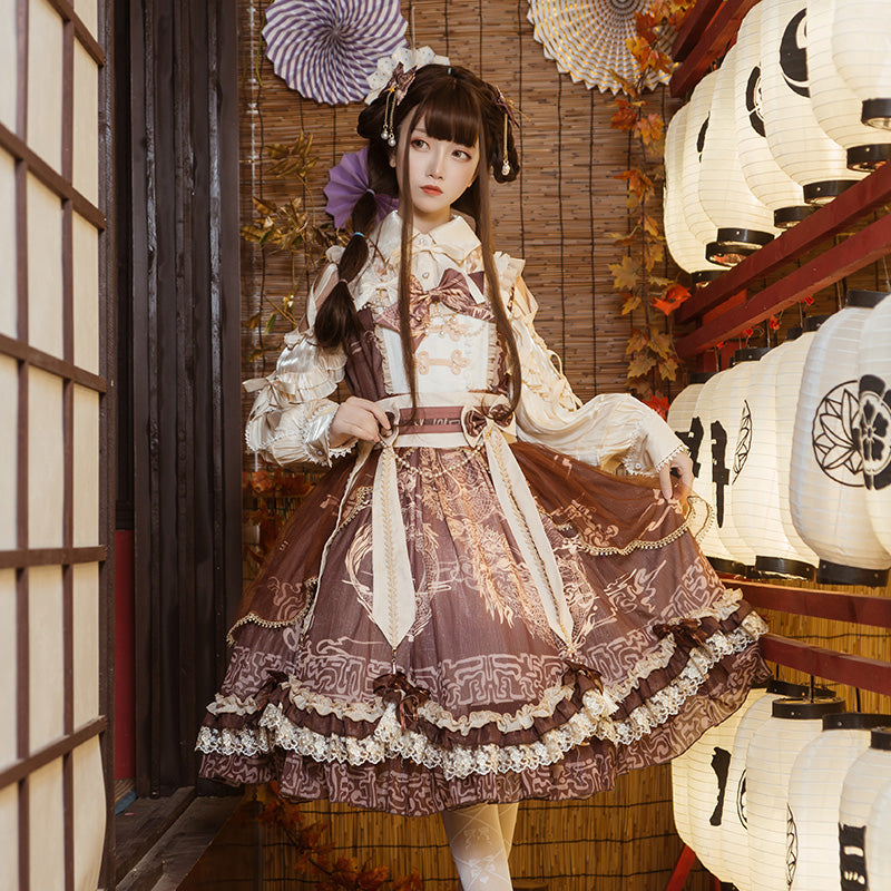 OCELOT - Yue Long Shi Yun - Daily Han Lolita Cake JSK