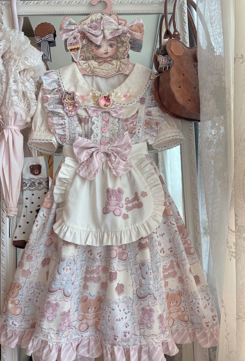 Akiyama Future Studio - Kawaii Little Bear Lolita Salopette Daily Lolita JSK