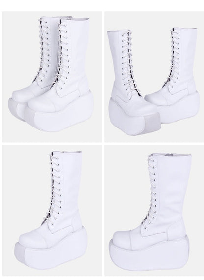 Angelic Imprint - Fashion Crossover Strap Punk Lolita Boots