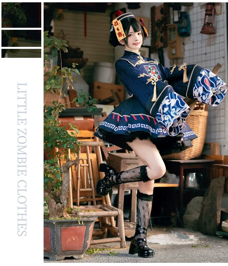 Sakurahime - Little Zombie - Zombie Lolita Jumper Dress Cute Lolita Coat Set