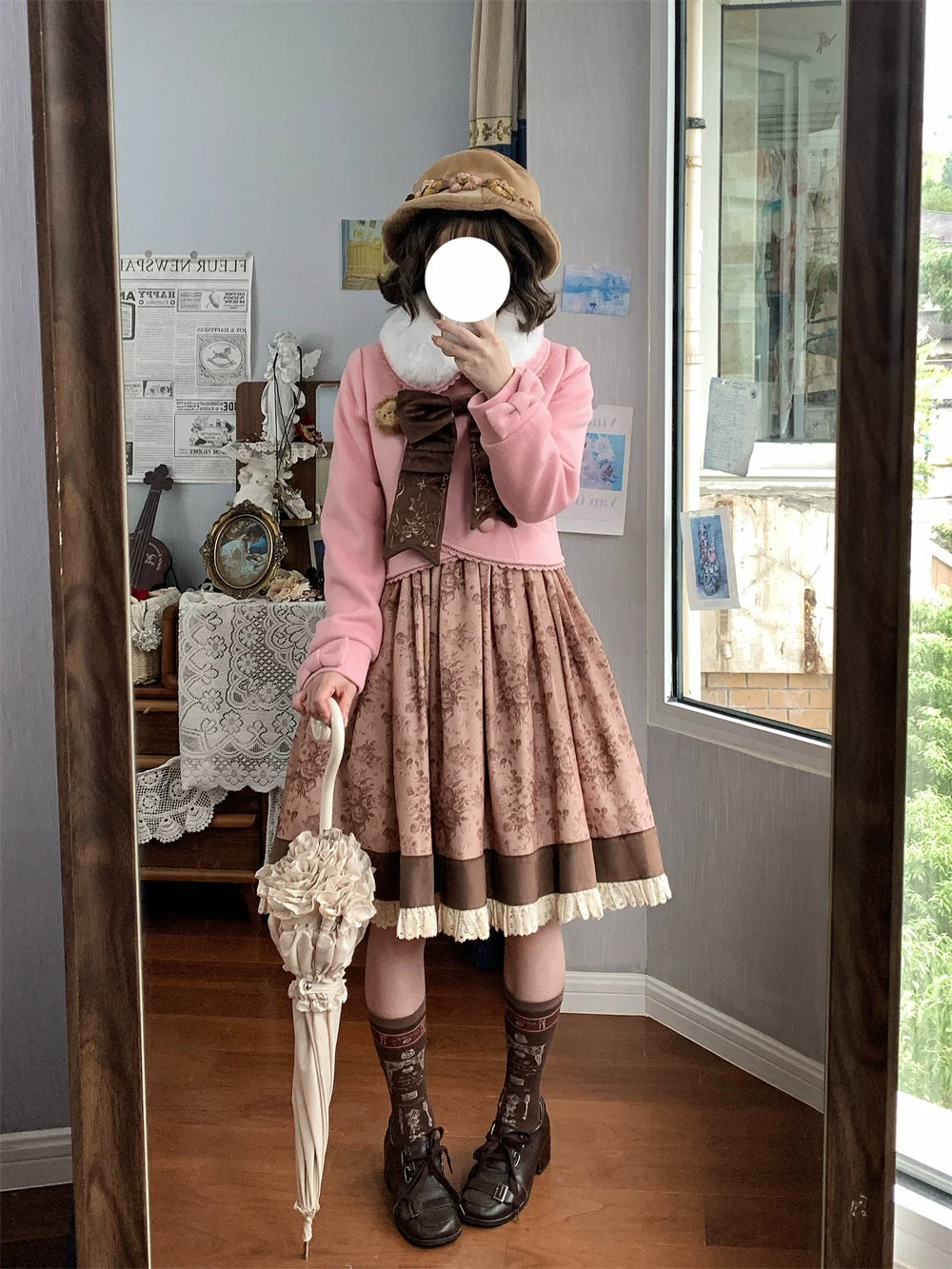 LeMiroir - Winter Solstice - Elegant Lolita Winter Short Coat & SK