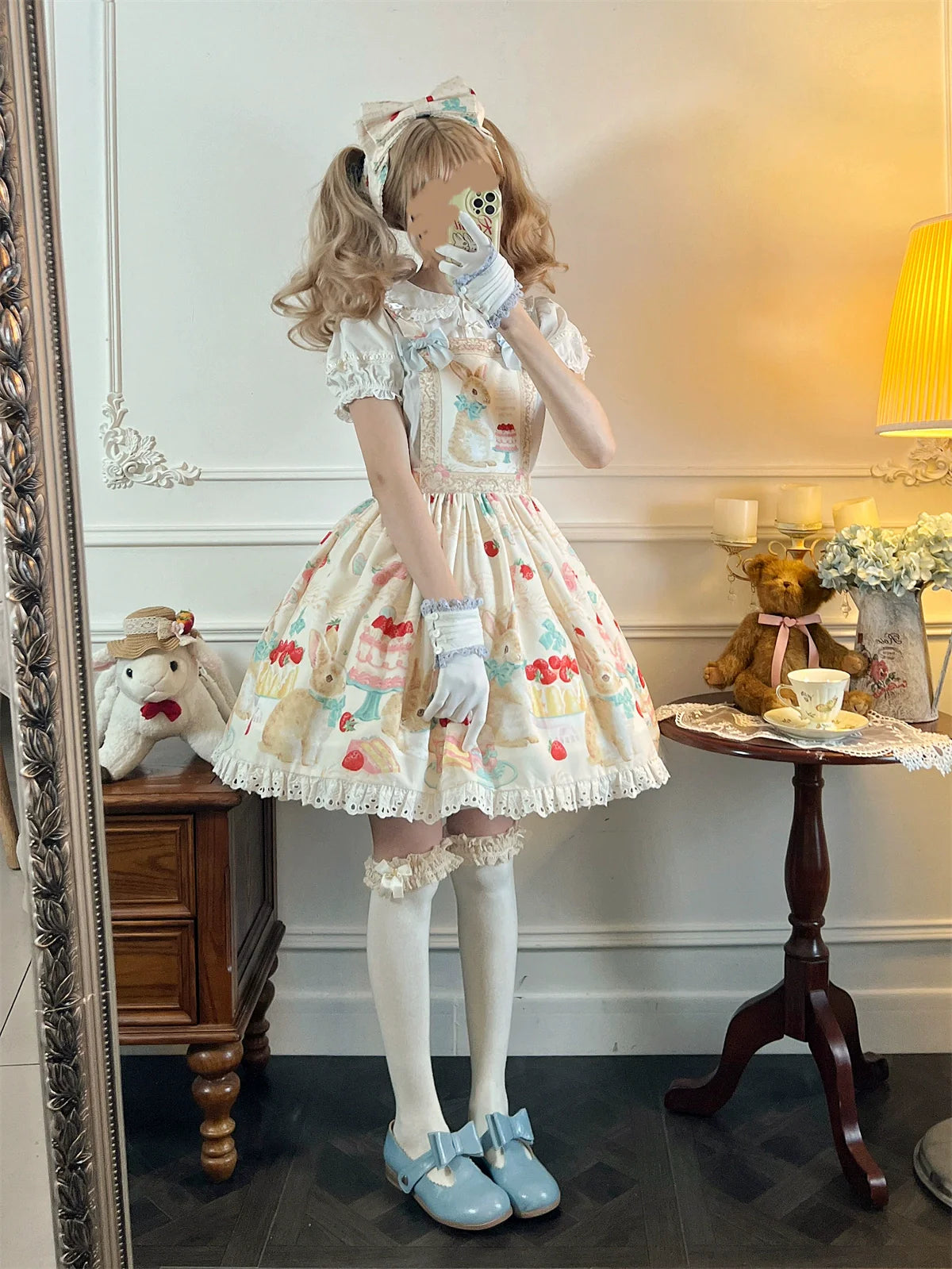Dark Star Island - Honey Bunny Cake - Sweet Lolita JSK/OP/Strap SK/Shirt
