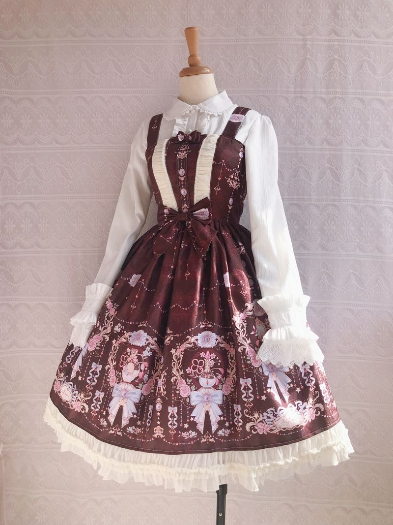 Yilia - Sweet Printing Winter Lolita JSK Dress