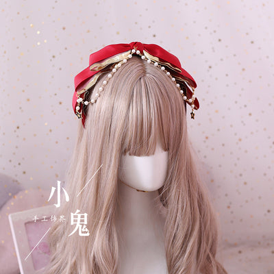 Xiaogui - Gothic Accessories Lolita Bow KC Hairclip