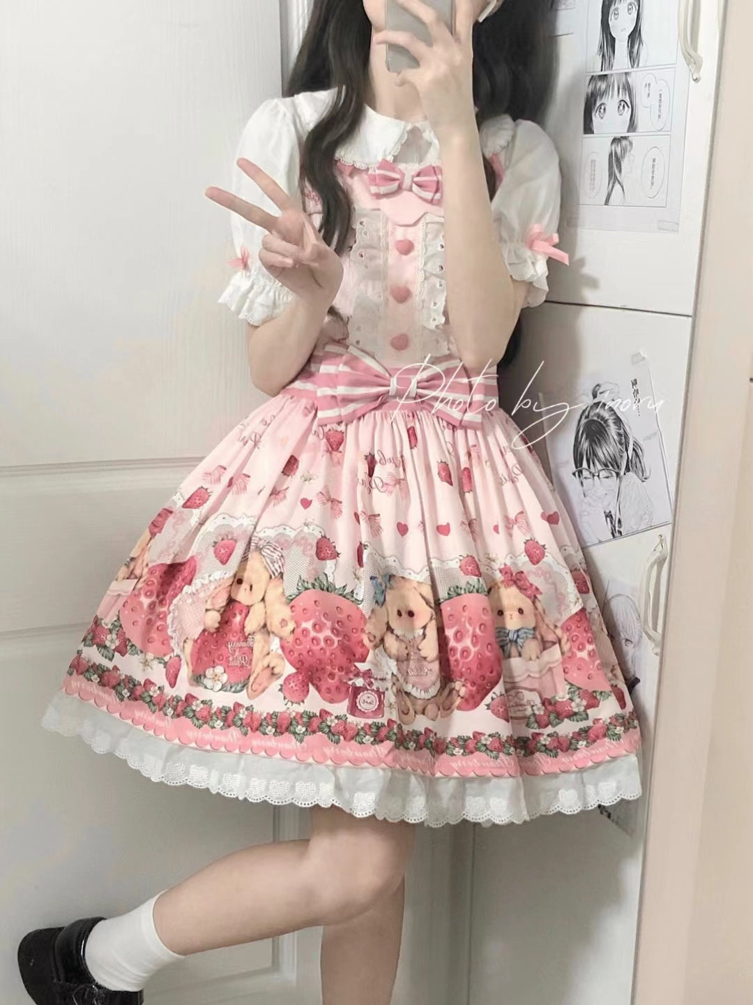 Polaris Lolita - Rabbit Berry Gift Box - Sweet Lolita Salopette and Dress Set