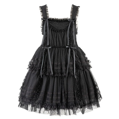 Polyhymnia - Secret Forest - Classic Lolita JSK Dress Multi-layered Dress Summer Gauze Dress