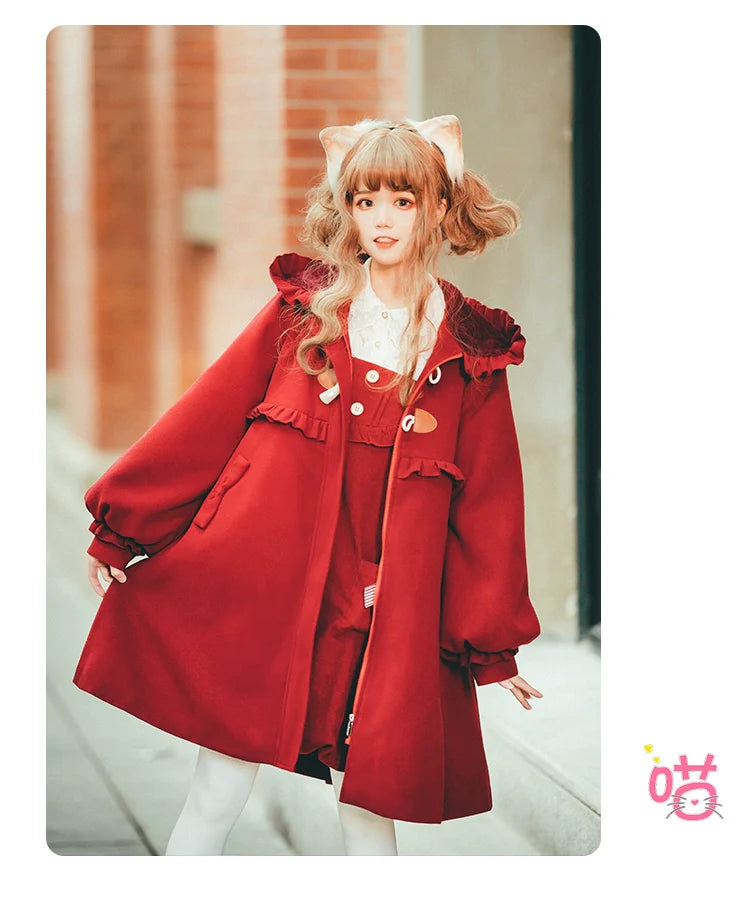 Fairy Cat - Sweet Lolita Coat Autumn and Winter Lolita Outwear